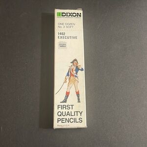 Vintage Dixon one dozen no 2 soft pencils‎ 1402 executive